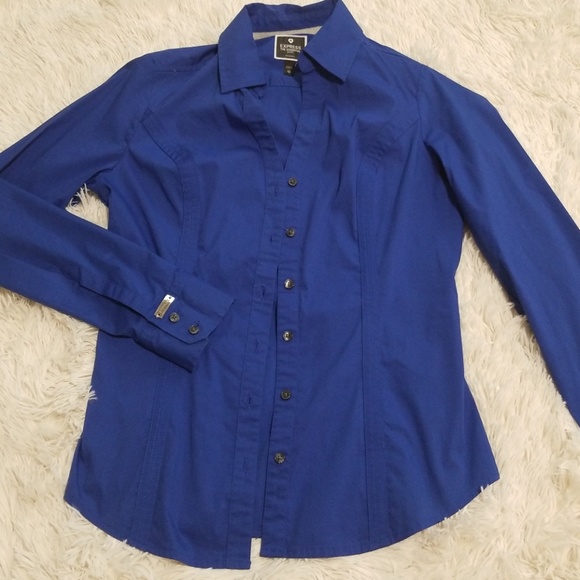 Express Essential dark blue shirt - Picture 2 of 3